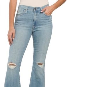 HUDSON Designer Heidi High Rise Distressed Jeans Light blue Size 26